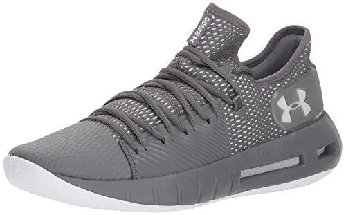 Under Armour Men's Drive 5 Low Basketball Shoe, Graphite (101)/White, 15