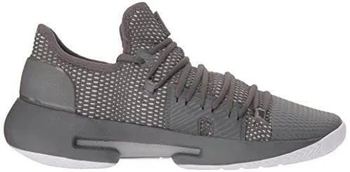 Under Armour Men's Drive 5 Low Basketball Shoe, Graphite (101)/White, 15