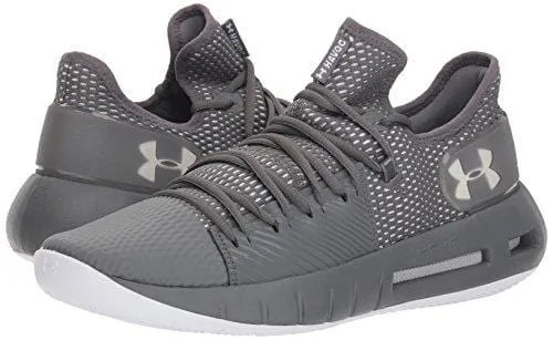 Under Armour Men's Drive 5 Low Basketball Shoe, Graphite (101)/White, 15