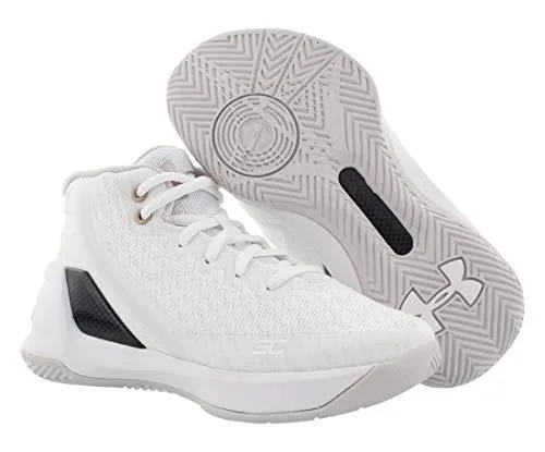 Under Armour Ps Curry 3 Basketball Boy's Shoes Size 12 White/Black