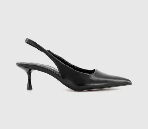 Womens Office Madison Point Court Kitten Heels Black