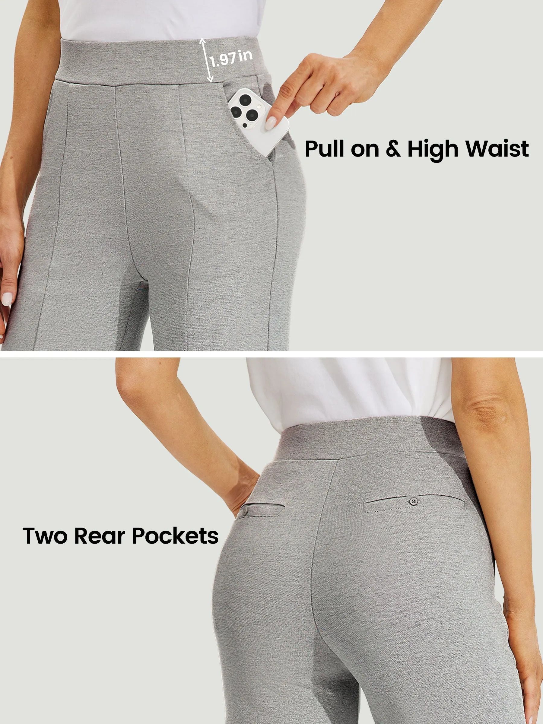 Women's Wide-Leg Capri Dress Pants