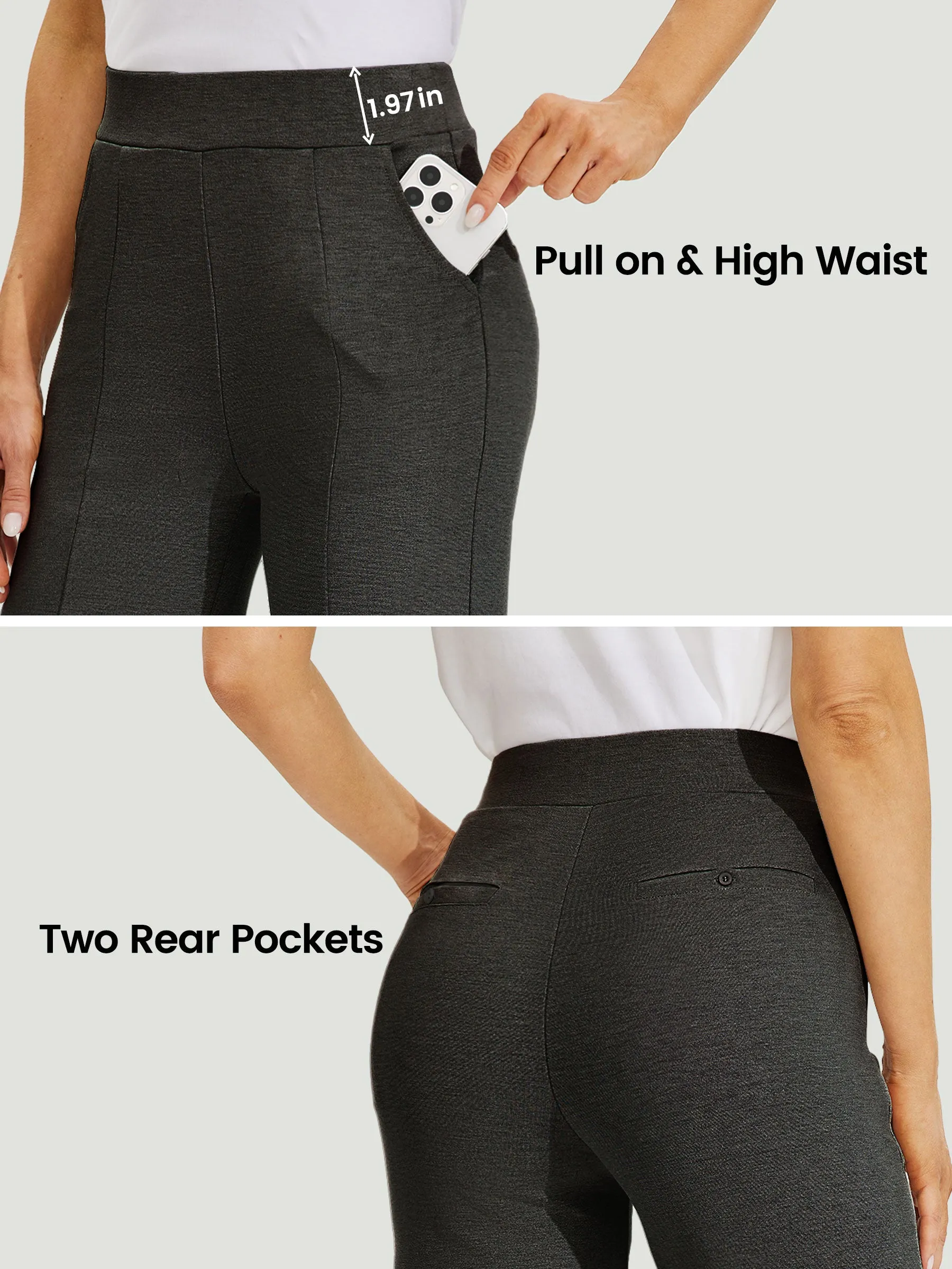 Women's Wide-Leg Capri Dress Pants